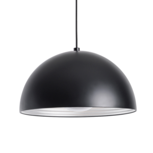 Dome Pendant E27 Max 100W Ø50cm H25cm w/black cord 200cm BK