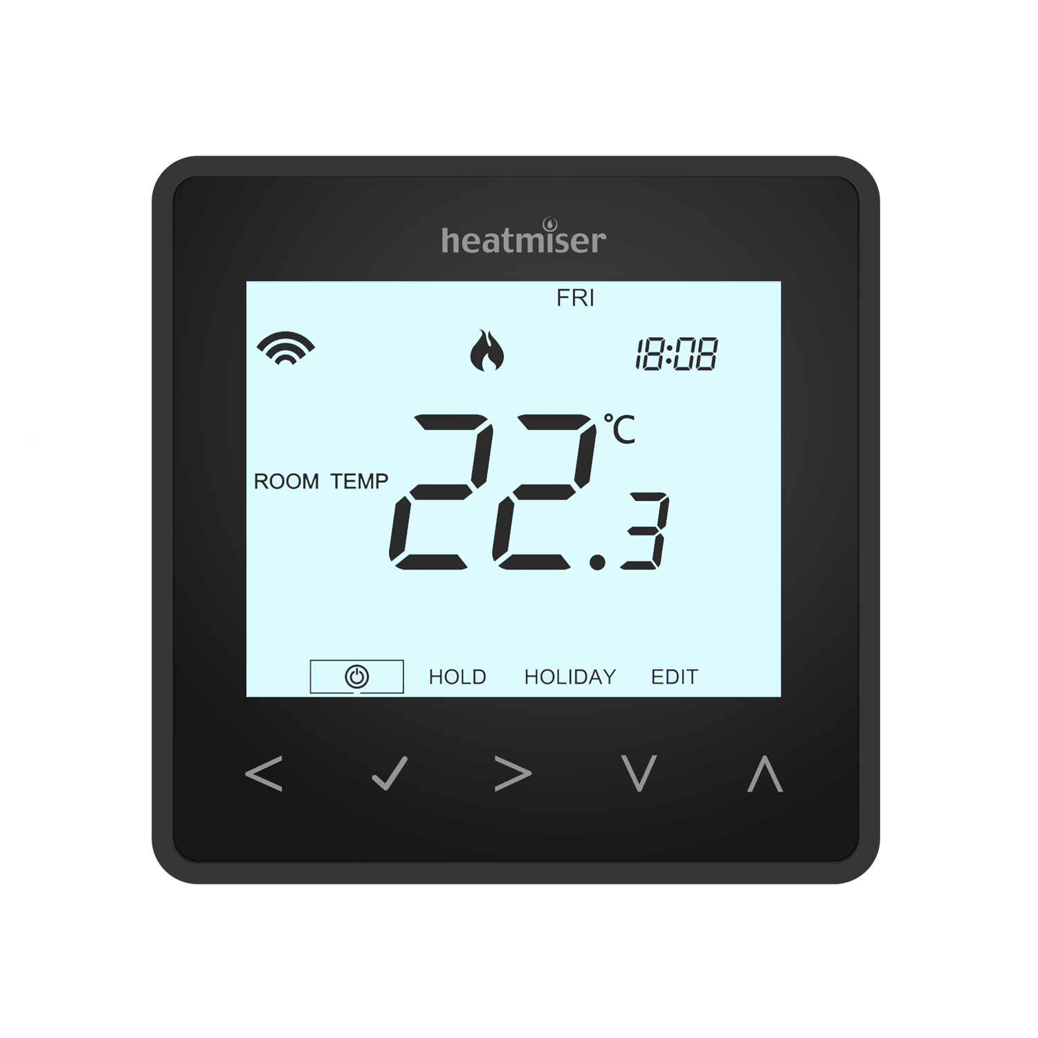 Heatmiser neoAir v2 BK Wireless Smart Thermostat - Bilde 2