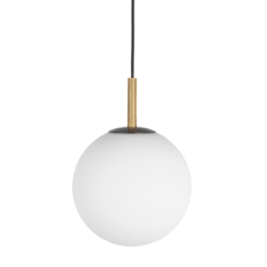 Orb E27 Max 40W Brass Ø250 4m BK textile cable