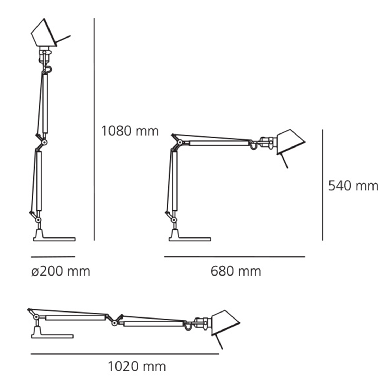 Tolomeo Mini Wall / Table Aluminum Body Lamp - Bilde 3
