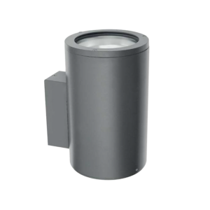 Tube Wall Single 2750lm 830 45° 21W IP65 Ø155x250mm DarkGrey