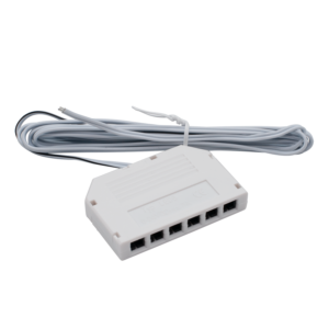 Riva 6-way Splitter Mini 2m Max 72W (3A) WH