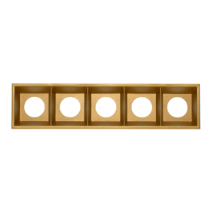 Cold 5 Front Ring Gold