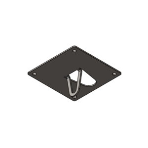 Ceiling Bracket w/ Hook 100x100mm Steel