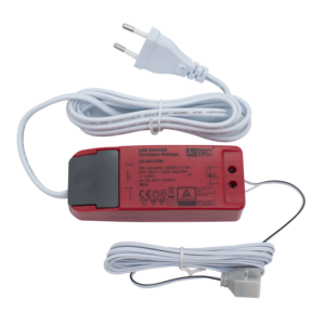 Driver 24V cv 20W IP20 w/1m cable Euro-plug+2m Riva WH