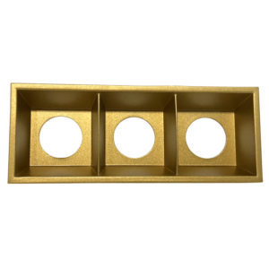 Cold 3 Front Ring Gold