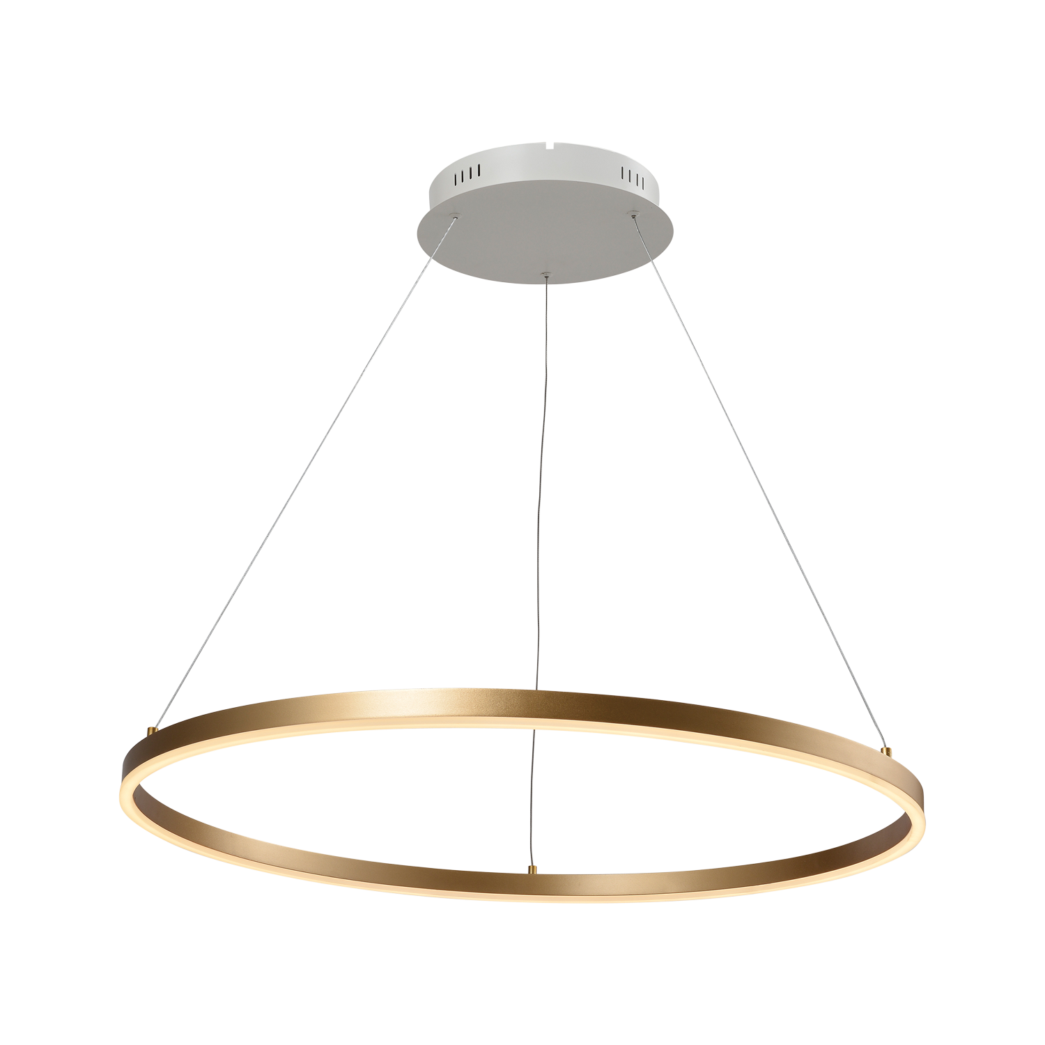 Halo Pendant 5000lm 830 120° 43W Gold/White Phasecut Ø120cm