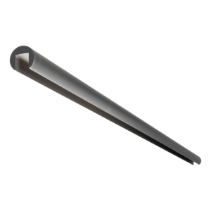 Wood Rod for 3-circuit tracks 60mm RAL 7022 2m