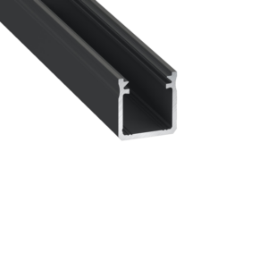 Profile Type Y 17x18mm  BK 2,02m inc/end caps, clips