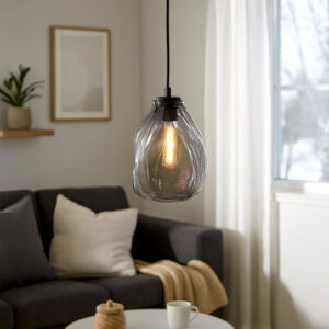 Istopio L Pendant smoked glass E27 max 40W 3m cable